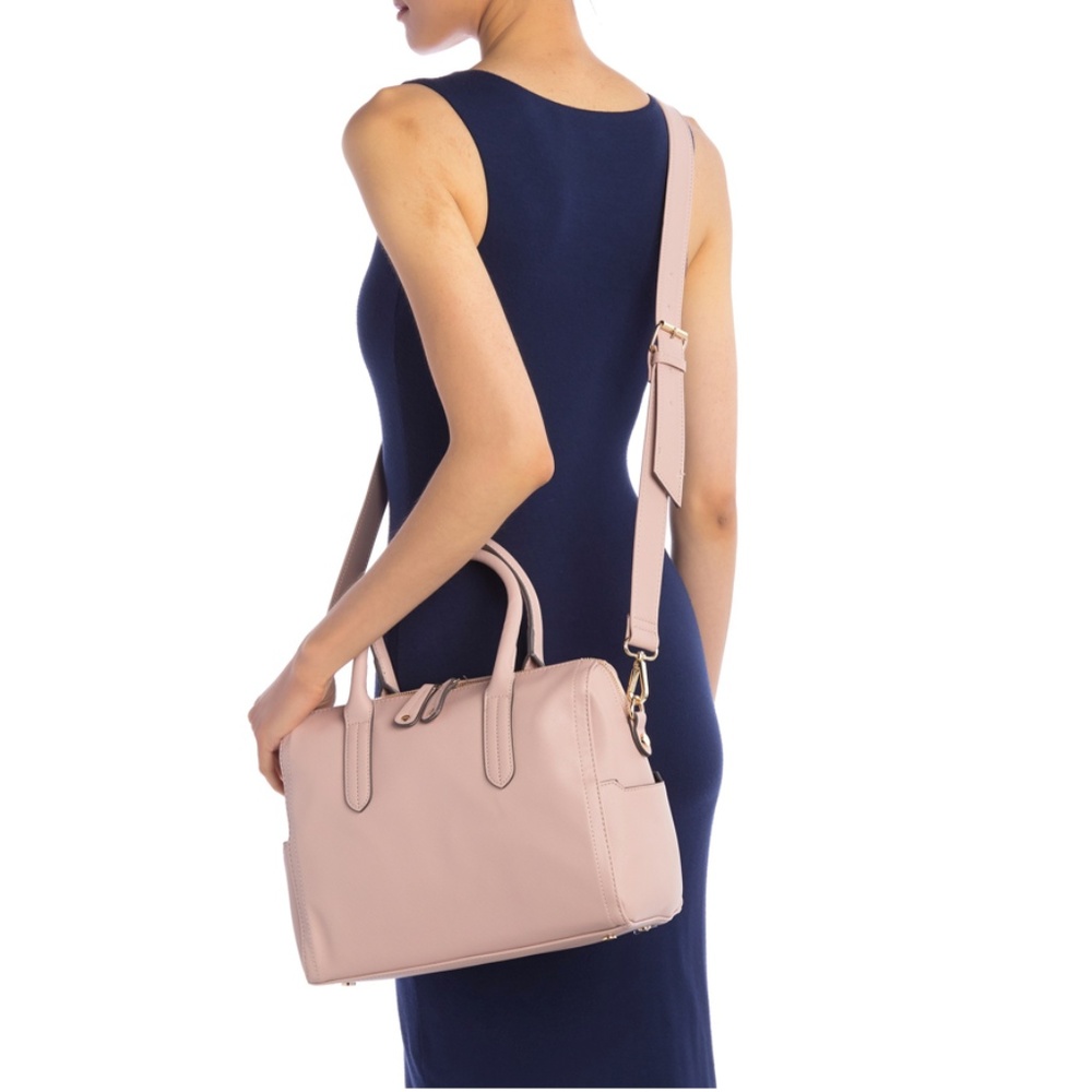 Steve Madden Blush Leather Satchel - Picture 2 of 5